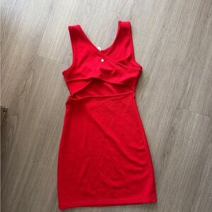 Roxy Red Cutout Bodycon Mini Dress